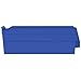 Akro-Mils 30120 Plastic Shelf Bins, Heavy Duty Storage Bins for Garage, Closet, and Drawer Organization, 12-Inch x 4-Inch x 4-Inch, Blue, 24-Pack