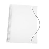 KALLORY ルーズリーフケース クリアカバー バインダー 意見 と 装丁カバー ジャーナルブックプロテクター 再利用可能なノートブック 事務用品 メモ帳シェル ハンドブックシェル Pp