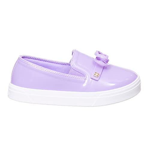 PETITE JOLIE Lupita Ribbon Girl's Shoes Lavender Lilac 11.5-12.53