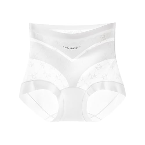 WWricotta Women's High Waist Seamless Shaping Underwear - Breathable All Day Comfort (3rd) White