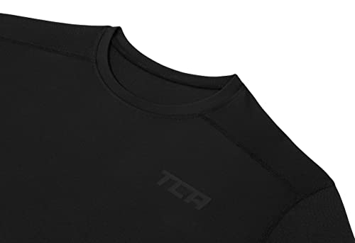 TCA Men's Short Sleeve Compression Shirt Men Quick Dry Athletic Workout Base Layer Thermal Top3