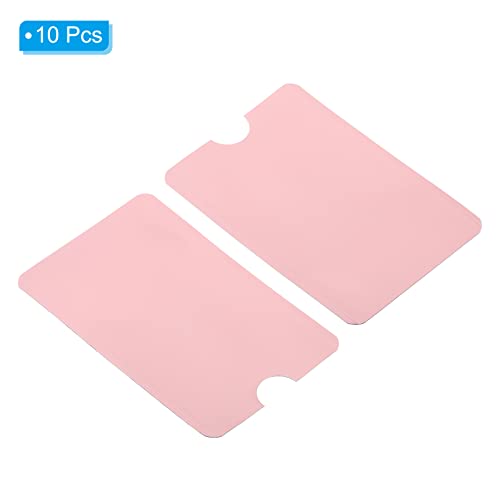 patikil rfid blocking sleeves 10 pcs aluminum identity theft prevention credit cards secure protector holder sleeves for nfc purse pink