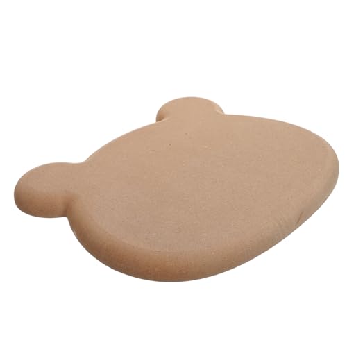 Moule poterie bois modelage assiette argile tête ours
