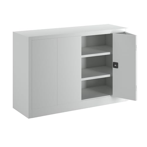 Pavoy | Falttürenschrank | Höhe 1000 mm | Breite 1500 mm | Tiefe 500 mm | grau