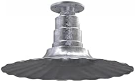 Steel Lighting Co. Colgante Eagle Rock  Lámpara montada en el techo  Onda radial de 16 pulgadas  Montaje empotrado  Acero resistente estilo de