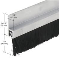 CRL Aluminum and Nylon Door 3/4; Bristle Weatherstrip WS497AV72