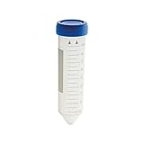 👩‍ EL PACK INCLUYE – 25 tubos de centrífuga de 50 ml con tapón de rosca azul