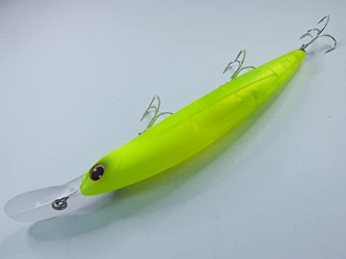 【momoルアー】 シーバス ヒラメ ルアー ディープシンキングミノー 125S-DR 125SDR 125mm 27g 青物対応セット アッパー&ダウン層 両対応 (半々チャート) 2枚目