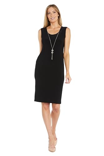 Image of R&M Richards Women's Elegant Sheath Ensemble W /Tiered Glitter Lace Jacket - Formal Evening Wear, Wedding Guest