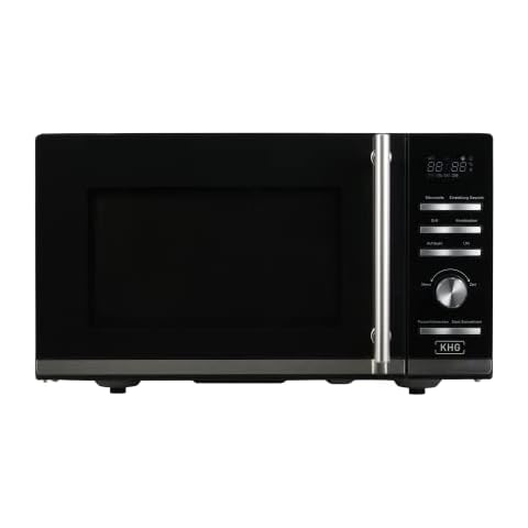 KHG Mikrowelle MW-23.1GS mit Grill 23L aus Metall in schwarz Cover