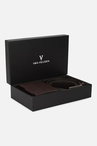 Image of Van Heusen Men Leather Belt & Wallet Combo Pack
