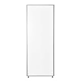 オフィスコム 法人様向け パーテーション 間仕切り ローパーテーション 幅600×高さ1600mm シルバー×ホワイト OC-PT-M1660-WH