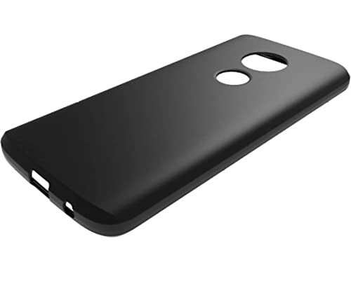 Image of Mobile Back Cover Case for Motorola Moto G6 Play (Silicone Case|CameraProtection|Black SC1510)
