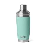 YETI Rambler 20 oz Cocktail Shaker, Stainless Steel, Vacuum Insulated, Sea Stone