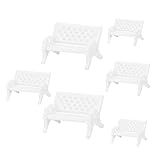 Decoración de mini silla: viene con la proporción adecuada, lo que hace que el modelo sea más realista y exquisito, modelos de sillas de mesa de arena.