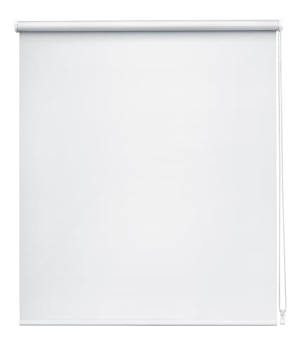 Easydeco - Estor Enrollable translúcido Essential - Color Blanco – Filtra la luz sin oscurecer, fácil instalación, Mecanismo a Cadena, Ideal: salón, Dormitorio u Oficina (180_x_175_cm)