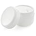 Bekith 40 Pack White 50G/50ML (1.7 oz) Cosmetic Jars, with Liners and Dome Lids, for Cosmetic Samples, Cream, Lotion