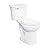 Gerber Maxwell Crest Two-Piece Toilet Round with 12-in Rough-in, ADA-Compliant Chair Height, High Efficiency 1.28 GPF, Soft-Close Seat and Install Kit with Wax Ring Included, White, GRS48320