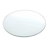 XOBRJQZ Round 8mm Thick Clear Glass Table Top - Tempered Glass, Polished EDG, Replacement Tabletop Protector(1000mm(40In))