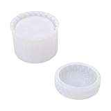 Toyvian Molde DIY para Tarro Pequeño de Silicona, Accesorio para Manualidades Epoxi, Molde para Envase de Almacenamiento Compacto, Herramienta para Fabricar Contenedor Creativo y Portátil