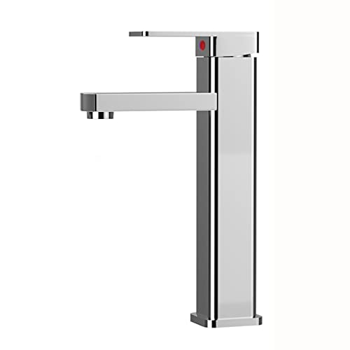Grifo de lavabo monomando cromado para evitar fugas en el baño