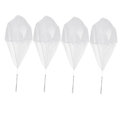 Abaodam Parachute Toy Set 4pcs Hand Throw Parachutes Boys and Girls Flying Toys for Boys Girls