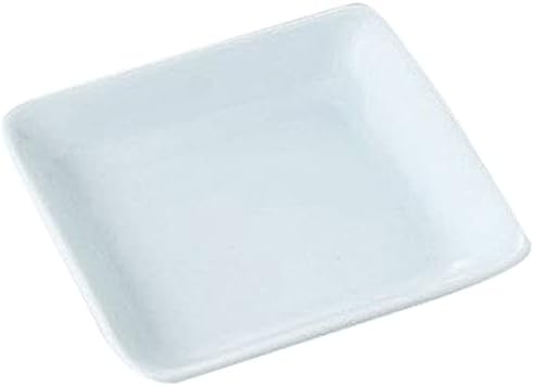 Set of 5, Swan Celadon Square Dish [4.7 x 4.7 x 0.9 inches (12 x 12 x 2.3 cm)] Reinforced [Restaurant, Ryokan, Japanese Tableware, Restaurant, Commercial Use, Tableware, Tableware