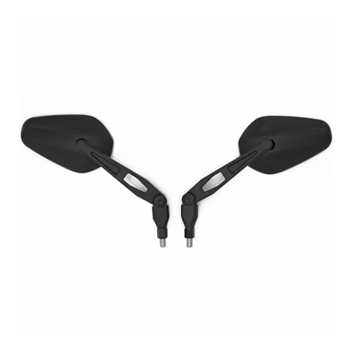 Espejos retrovisores universales M10 para moto con varilla giratoria y diseño plegable ajustable 5