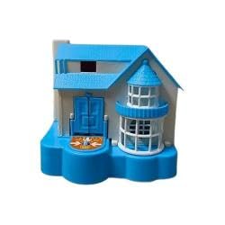 Image of Puppy House Dog Coin Stealing Piggy Bank for Kids - Adorable and Durable Money Bank | Educational, Fun, and Safe Collecting Toy | Perfect for Gifting Unisex Kids (Blue - White, One Size)