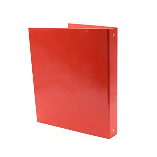 Ringbuch A4 Karton hochglänzend beschichtet 4 Ringe Ø 30 mm rot