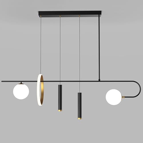 Plafonnier suspendu LED minimaliste pour îlot de cuisine et ambiance bar moderne