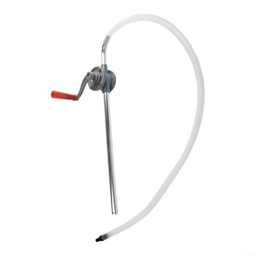 Manivela de la bomba de aluminio, transferencia de aceite 15L/min bomba rotatoria diesel calefacción hidráulica del engranaje aceite ajustable 65cm tubo