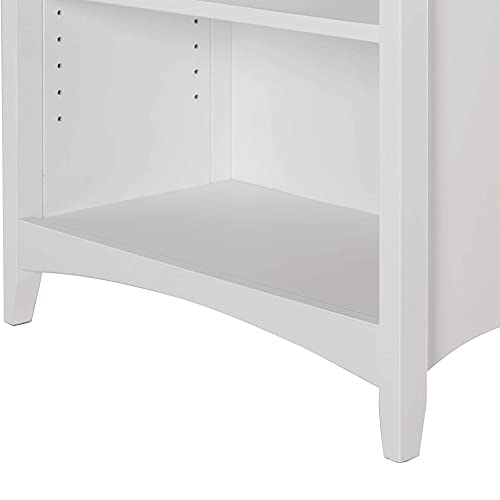 Camaflexi Shaker Style Bookcase, 72", White #TOP7