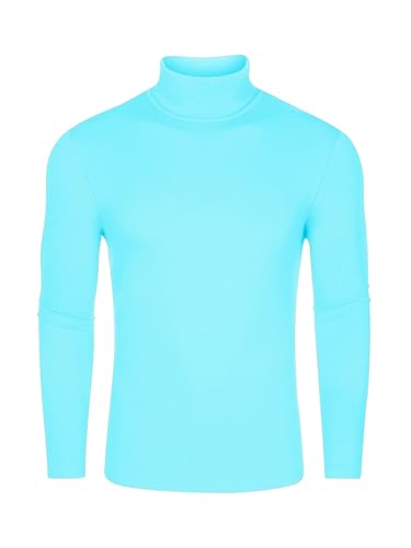 Lars Amadeus Turtleneck Top for Men's Slim Fit Long Sleeves Knitted Pullover T-Shirt