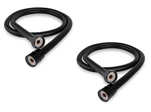 Spazio Flexible 1.5 Meter (Pack of 2) Tube Shower Black Hose Pipe/Hand Shower Pipe/Health Faucet Tube Jet Spray Pipe (Stainless Steel) (B0B2NYBMVJ) Amazon Price History, Amazon Price Tracker