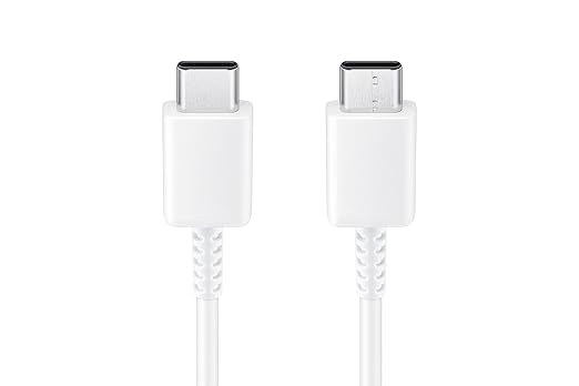 Image of Fast Charger 25W for Samsung A34 /A54 A /S /M /F Series-Adapter with Type C Cable, White