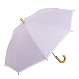 日傘 子供用 ＵＶ遮熱遮光キッズジャンプ傘 遮光率100%・UVカット率100％の生地使用 1級遮光 晴雨兼用 男の子 女の子 キッズ ワンタッチ ネームタグ付 LIEBEN-0351 (ラベンダー)