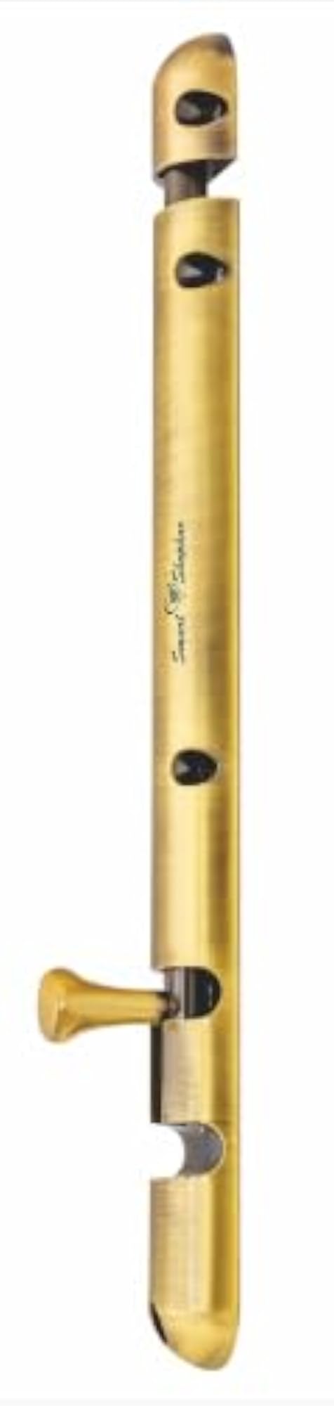 Brass Capsule Tower Bolt, 10 Inches Antique Pack of 4