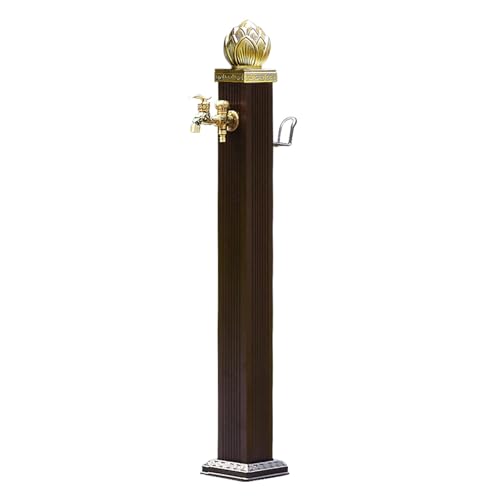 Fontaine autoportante avec robinet de jardin vertical de 114 cm