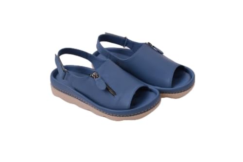 Sandales femme LM/082/4027/05 en cuir souple pour l'été