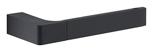 Gedy Pirenei suporte de rolo, latão, preto, 17,5 x 6,6 x 2,5