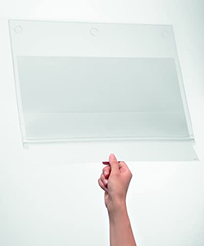 Durable 501719 Plakattasche wasserdicht A3 selbstklebend, Beutel à 5 Stück, transparent