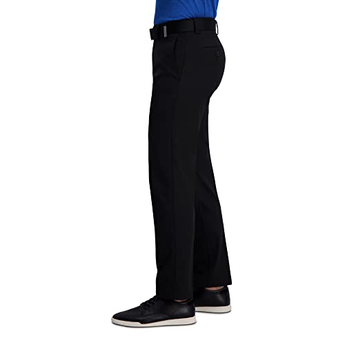 Image of Haggar Men's Cool Right Performance Flex Straight Fit Flat Front Pant