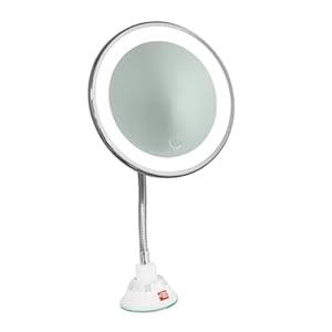 1pc Lighted Vanity Mirror Home Vanity Mirror Chargeable Makeup Mirror LED Ring Light Personal Mirrors