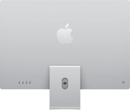 Image of 2021 Apple iMac with Apple M1 Chip with 8-core CPU (24-inch, 16GB RAM, 512GB SSD Storage) (QWERTY English) Silver (Renewed)