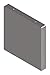 Closure Plate, Wireway, 2.50in.Hx2.50in.L (3 Pieces)