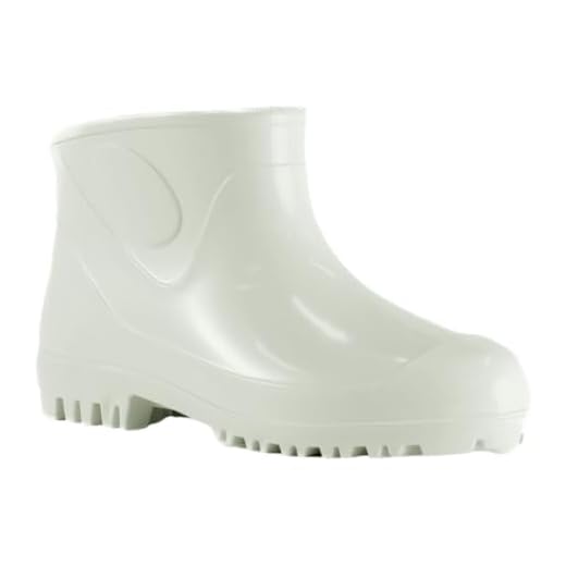 Bota Galocha Borracha Pvc Forrada Cano Curto Açougue Limpeza (Branco, 43)