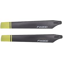 High Performance RC Helicopter Propellers, Set of 2 Replacement Rotor Blades for FW200, Stable and Efficient, Ideal for Spare Parts, Blue