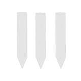 MINGMIN-DZ Dauerhaft 200Pcs Garten Pflanzenetiketten Kunststoff Pflanze Schlagwörter Nursery Marker Blumentöpfe Sämling Etiketten Tray Mark Werkzeuge Mix Farben (Color : White, Size : 5cmX1cm)