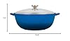 Le Creuset Enameled Cast Iron Chef's Oven with Glass Lid, 7.5 qt., Marseille #5